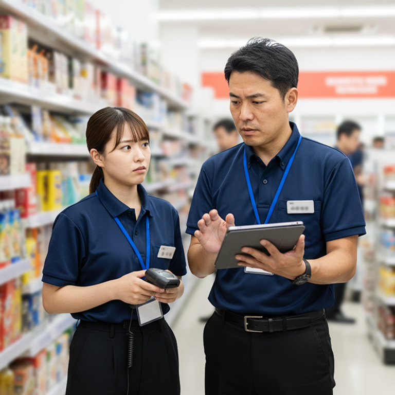 限られた時間でシフト調整をする様子